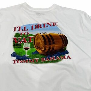 Tommy Bahama Men's I'LL DRINK TO VAT Graphic T
Shirt Size XL Pinot Noir